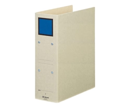 保存ファイル A4縦 80mmとじ スクエア色:青