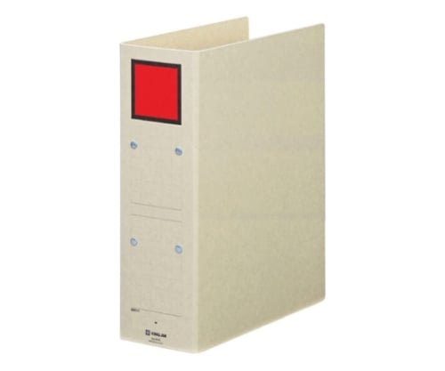 保存ファイル A4縦 80mmとじ スクエア色:赤