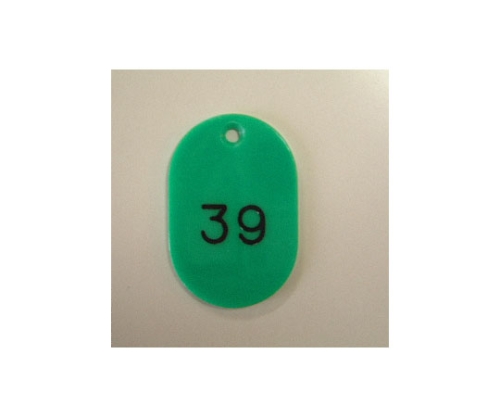 番号札 小 1～100番 100枚1セット 緑色 CR-BG31-G