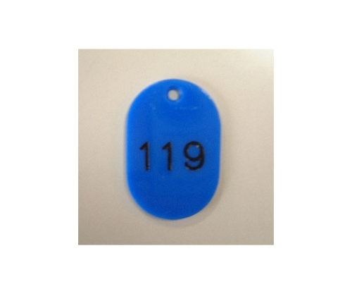 番号札 小 101～200番 100枚1セット 青色 CR-BG32-BL