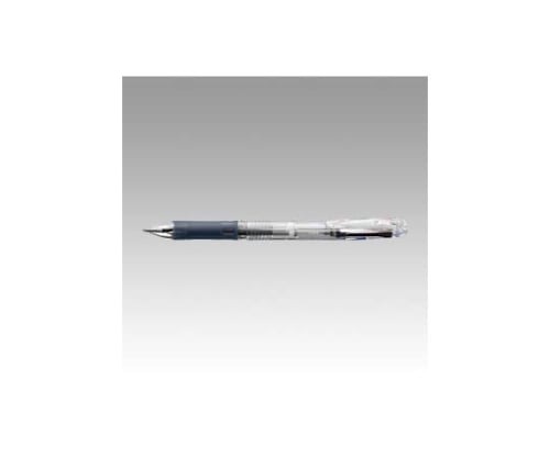 61-9332-84 3色ボールペン クリップオンスリム 3C 0.7mm 透明(インク色:黒・赤・青) B3A5-C