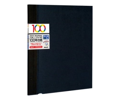 100年台紙アルバム ブラック タイトルカード付 1組（5枚入）