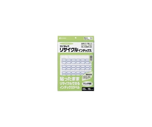 マイタック（R） リサイクルインデックス OA対応 青枠 1パック（16枚入）　ML133BR-A4
