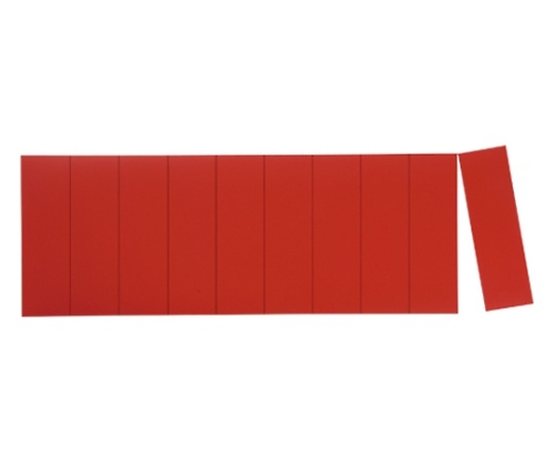 マグタッチシート カット ハーフカットタイプ 赤 1袋（10片入） MN-3010(RD)