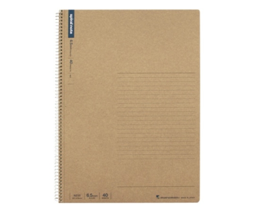 スパイラルノート 6.5mm罫×38行 40枚