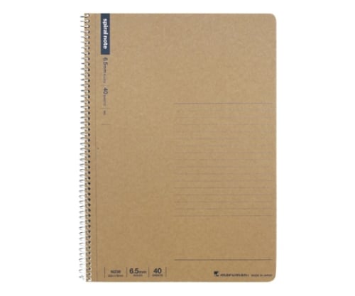 スパイラルノート 6.5mm罫×32行 40枚