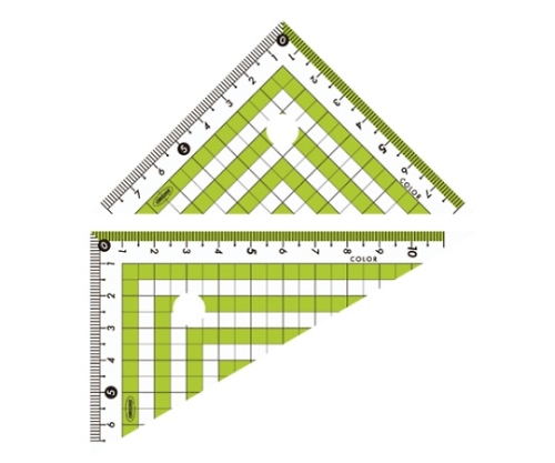 カラー三角定規 グリーン CPK-120-G