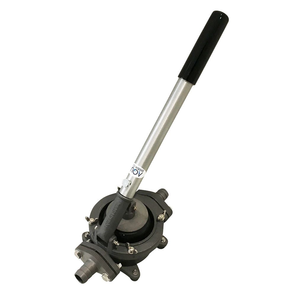 ハンドダイヤフラムポンプ　アルミ製　(Φ25ホースタケノコタイプ)