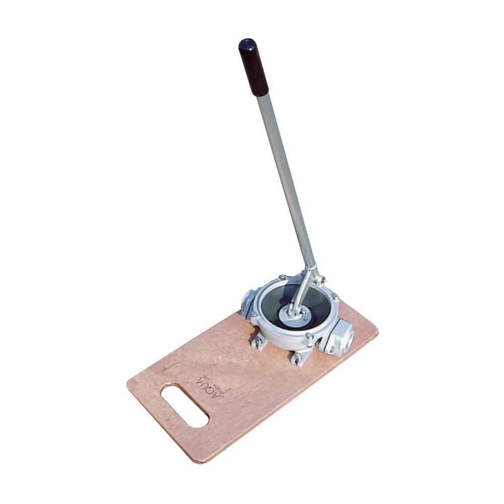 ハンドダイヤフラムポンプ　アルミ製　(Rc1”1/4ネジ・スタンディングタイプ)