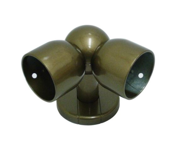 C形ブラケット自在コーナー32径アンバー