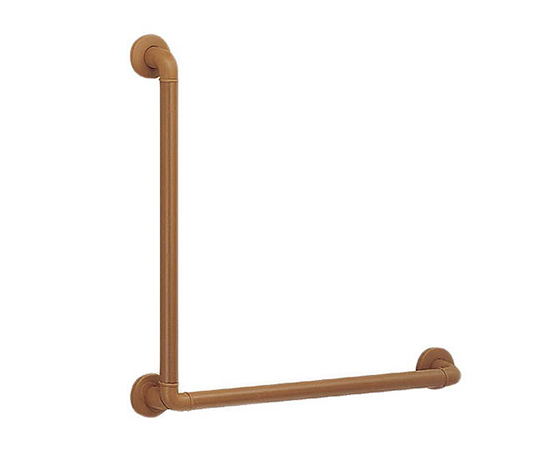 どこでも手摺L形600×600ブラウン