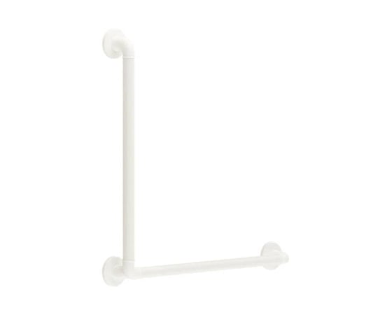 どこでも手摺ディンプルL形700×600アイボリ