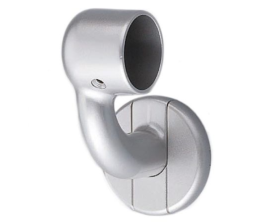 C形ブラケットL止（左）32径シルバー