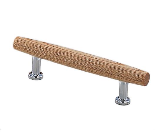 サフランハンドル80ミリ白木ウッド/クローム