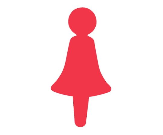 トイレマーク女赤