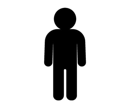 トイレマーク男黒