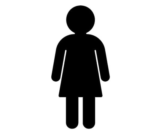 トイレマーク女黒