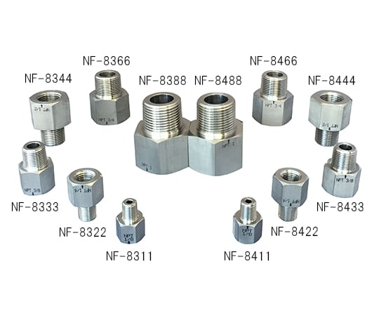 61-9587-39 変換内外ソケット PT1/8(外)×NPT1/8(内) NF-8311 【AXEL