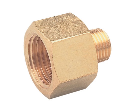 異径内外ソケット PT1/4(外)×PT1/8(内)