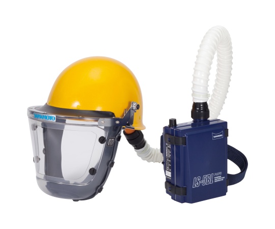 電動ファン付き呼吸用保護具（飛来落下物用） 一般粉じん用 LS-355;H1SNM