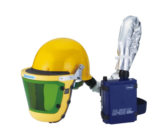 電動ファン付き呼吸用保護具（墜落落下時保護用） 溶接現場用ヘルメットライナー入り LS-355;W2SAZ
