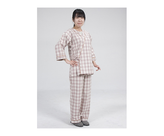 寝巻き　セパレートタイプ　タータンピンク　Mサイズ