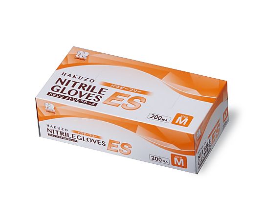 ハクゾウニトリルグローブＥＳパウダーフリー　Ｍ　１箱（２００枚）