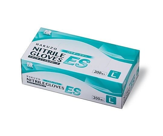 ハクゾウニトリルグローブＥＳパウダーフリー　Ｌ　１箱（２００枚）