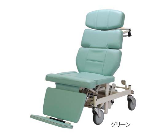 ストレッチャー車椅子 （介助式/座幅400mm/グリーン） TB-201