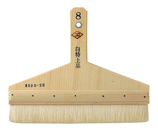 白羊毛 糊刷毛 6寸 (江戸型)