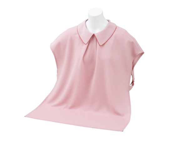 取扱を終了した商品です 婦人無地ちりめんエプロン ピンク フリー 01 61 9687 35 Axel アズワン