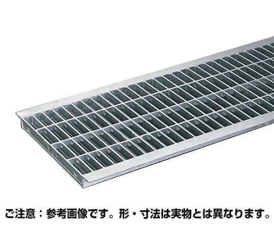 溝蓋グレーチング 並目プレーンタイプ U字溝用 2t以下 490×995×32mm