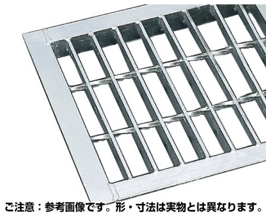 61-9697-87 桝蓋グレーチング 並目プレーンタイプ 溜桝用 2t以下 195