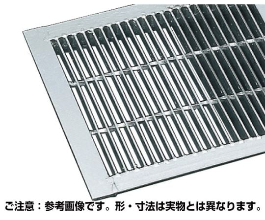 桝蓋グレーチング 細目プレーンタイプ 改良桝用 2t以下 345×415×25mm