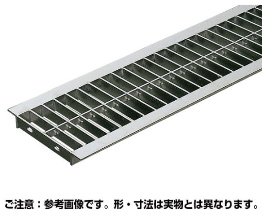 61-9699-01 溝蓋グレーチング プレーンタイプ U字溝用 2t以下 140×994×15mm ピッチ30 OSU4 15-15A 【AXEL】  アズワン