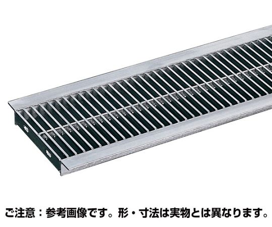 61-9700-36 溝蓋グレーチング プレーンタイプ U字溝用 2t以下 230×994×15mm ピッチ12.5 OSU4 15-24F  【AXEL】 アズワン