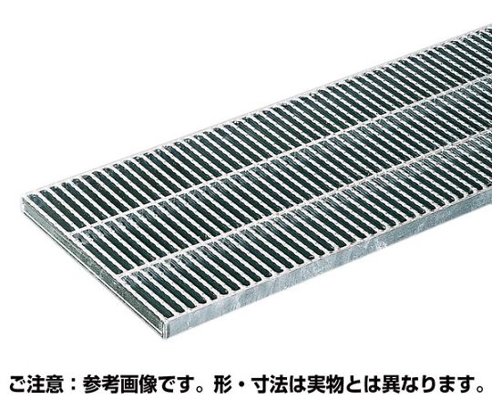 61-9701-79 溝蓋グレーチング 細目ノンスリップタイプ 側溝用 歩道用 450×995×19mm OKGX-P3 45-19 【AXEL】  アズワン