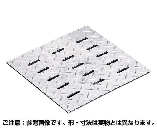 61-9702-73 排水用ピット蓋 集水桝用 歩道用 500×500mm 長穴 OSPD-3-50