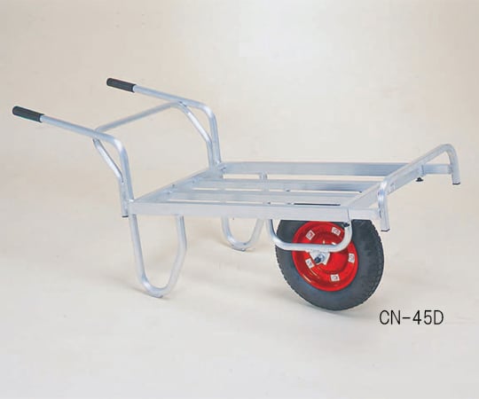 ｺﾝ助 平形1輪車 ｽﾄｯﾊﾟｰ伸縮ﾀｲﾌﾟ 荷台ｻｲｽﾞ:幅53.5×長さ76.5~96.5cm 13×3Tｴｱｰ入りﾀｲﾔ CN-45D
