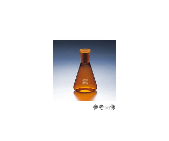 共通摺合せ三角フラスコ（茶） 300mL 19/38