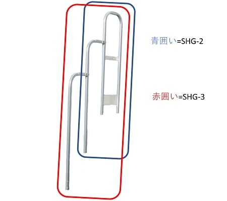 人気の 作業用踏台(G-124)用オプション 階段手すり SHG-3(a-1702021 