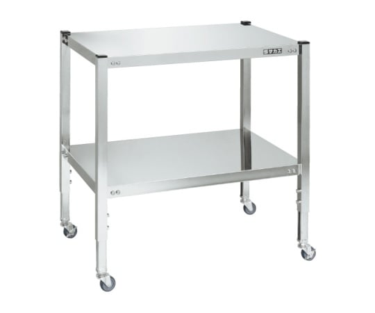 ステンレスフリーワゴン高さ調整タイプ 棚板フラット型仕様