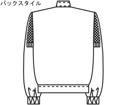 男子ジャンパー長袖　白　LL　454-30 LL