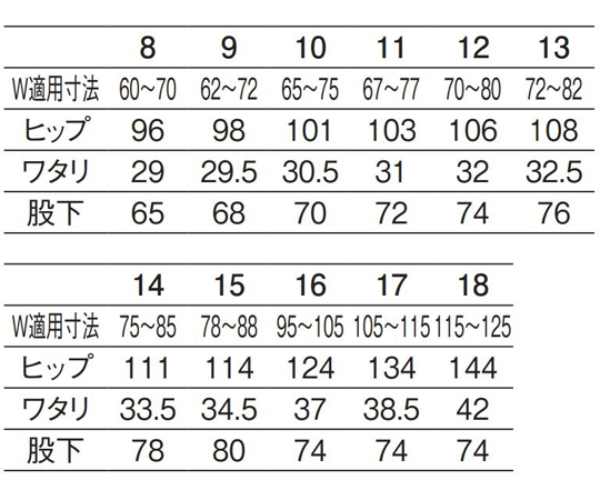 メンズトレパン（総ゴム）　白　15号　800-40 15