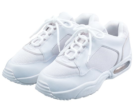 61-9929-26 スニーカー 白 22.5cm MX135 22.5cm 【AXEL】 アズワン