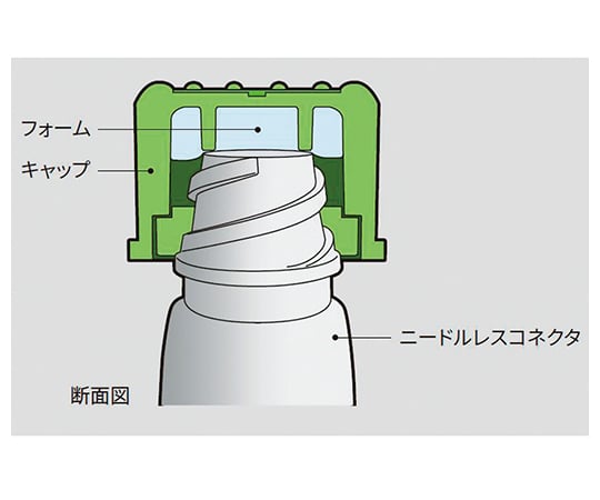 61-9941-16 キュロス(TM) プロテクタ （輸液セット用保護栓） (ニードルレスコネクタ用) 10連タイプ CFF10-250R