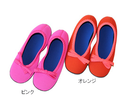 クロッツ ルームシューズ リボン付き ピンク S HC-009