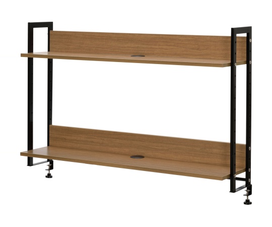 ワーキングデスク上置ハイシェルフ W1200 ウォルナット