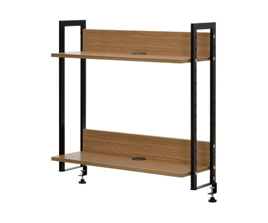 ワーキングデスク上置ハイシェルフ W800 ウォルナット