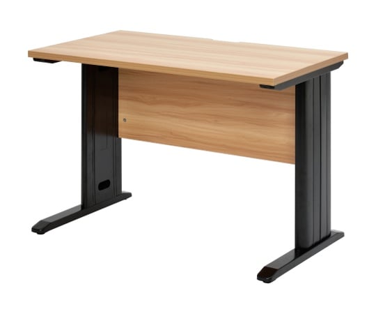 スチール脚デスク W1000 ナチュラル ブラック脚